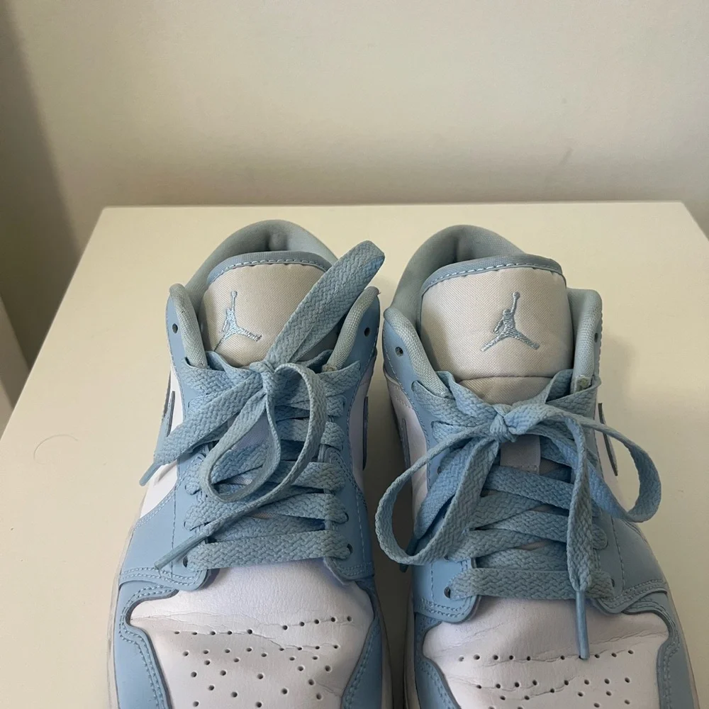 Nike Jordans Light Blue and White Sneakers - Picture 2 of 4